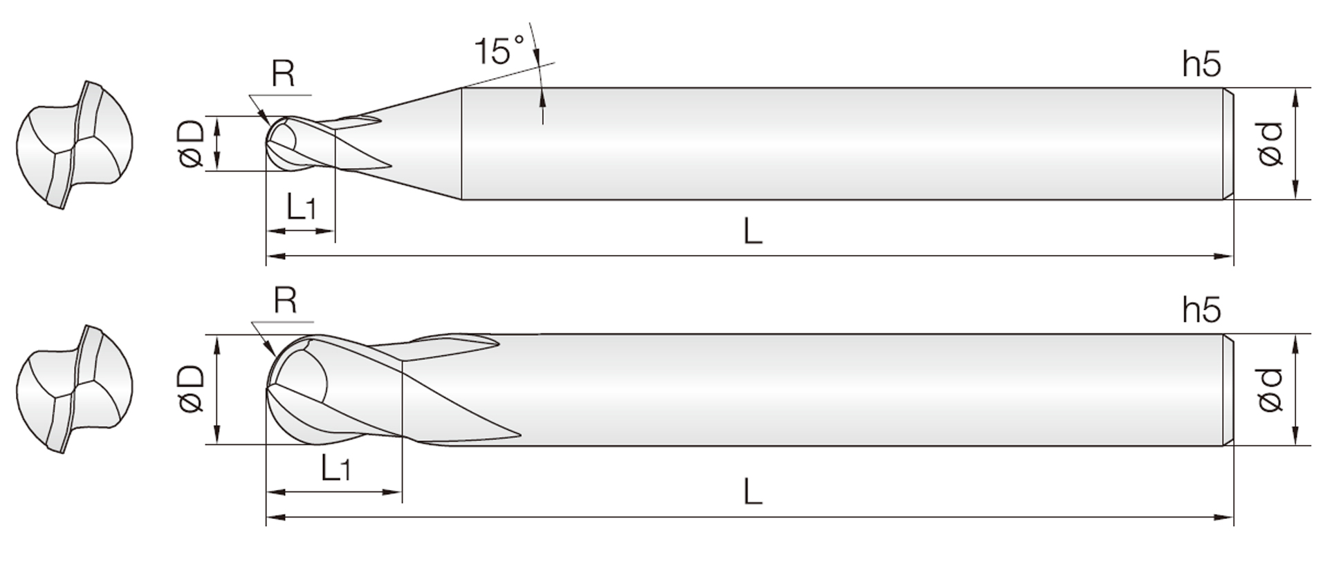 2HSB (짧은 길이 볼)