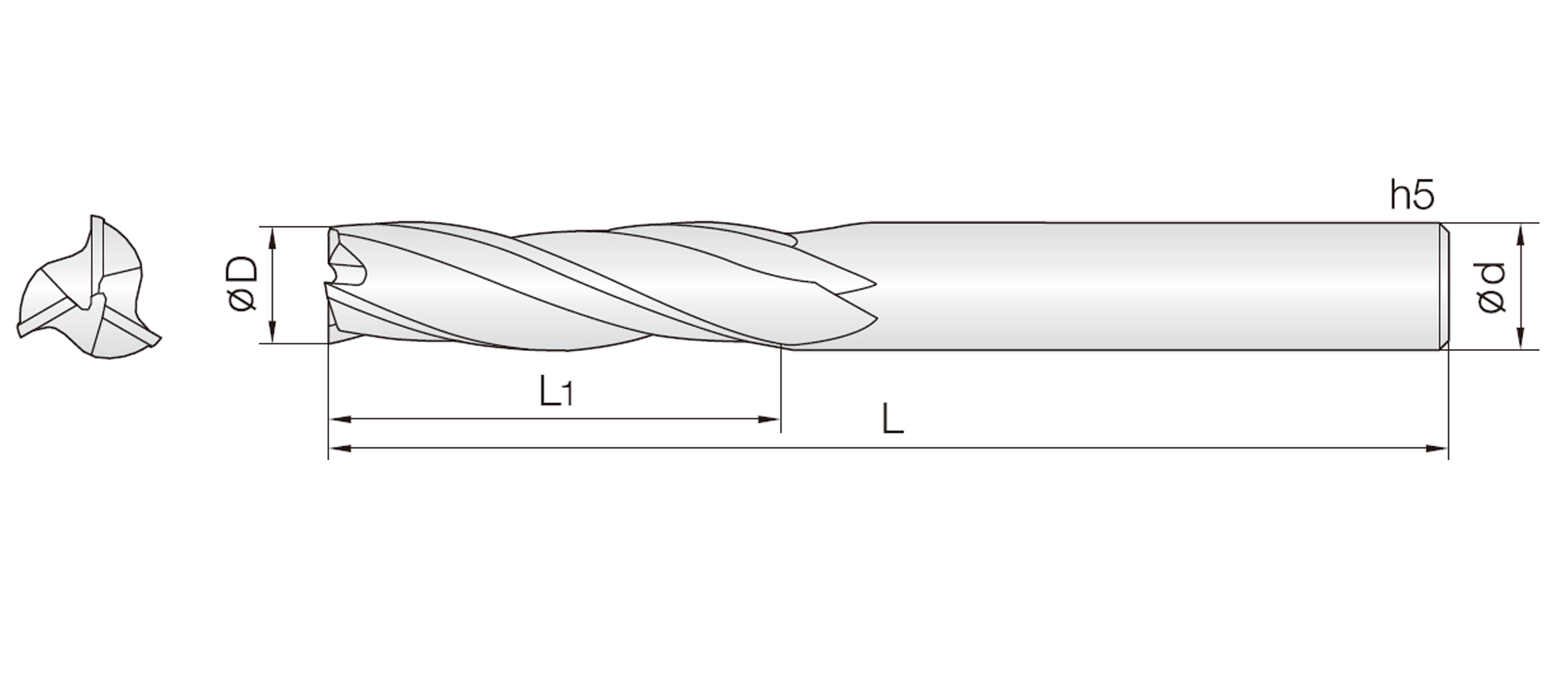 3FALE (고광택 정삭 엔드밀)