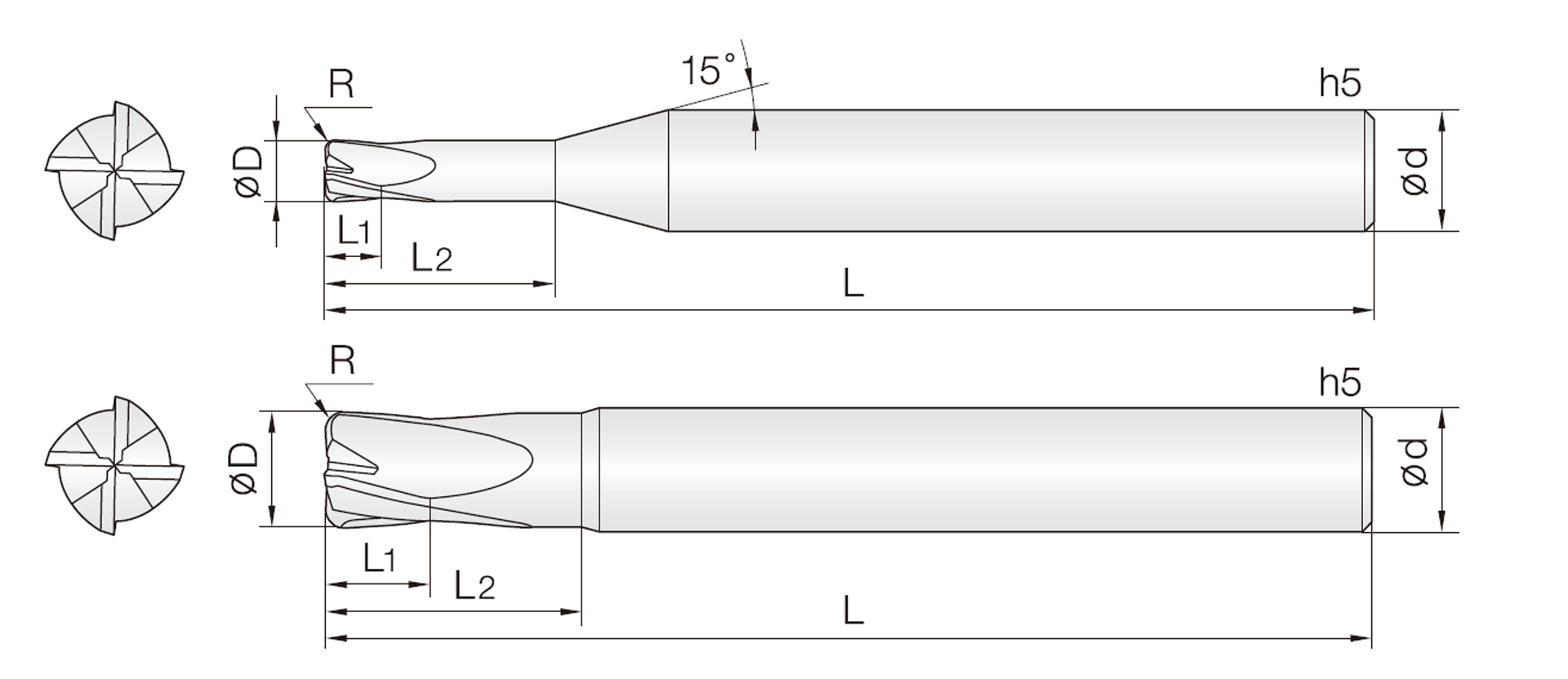 4RCU (Hochvorschub Eckenradiusfräser)