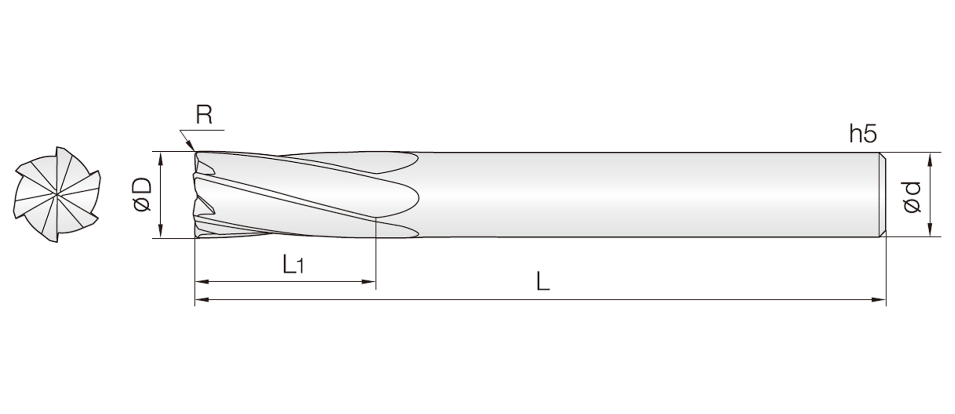 6RCU (Hochvorschub Eckenradiusfräser)