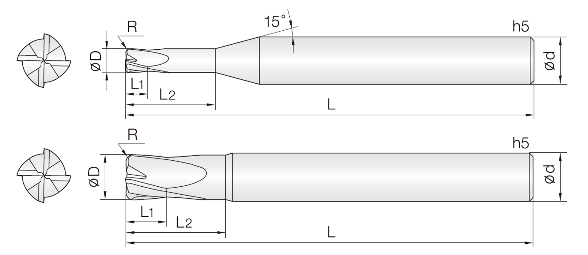 4RCUE (강력절삭용 고이송 코너R 커터)