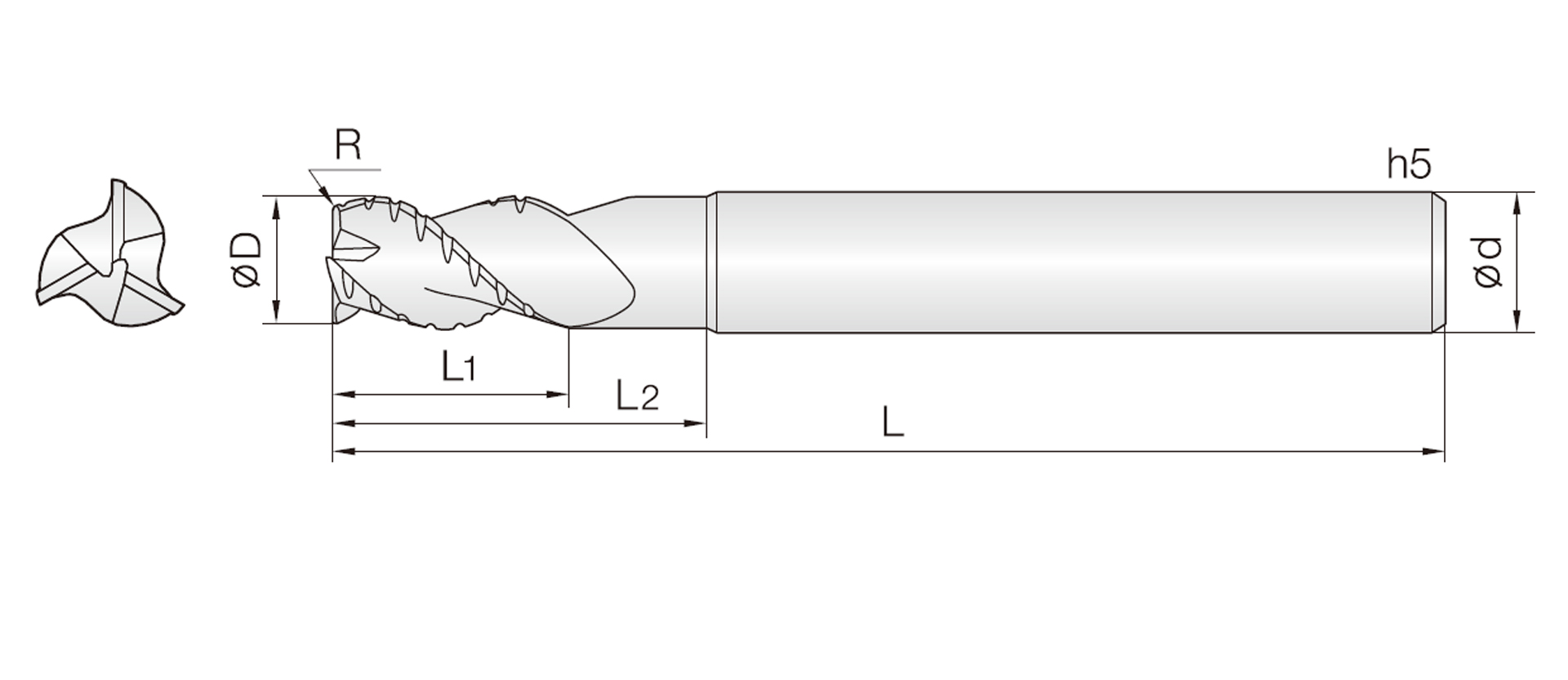 3ARC (세미 피니싱, 라핑 레디우스)