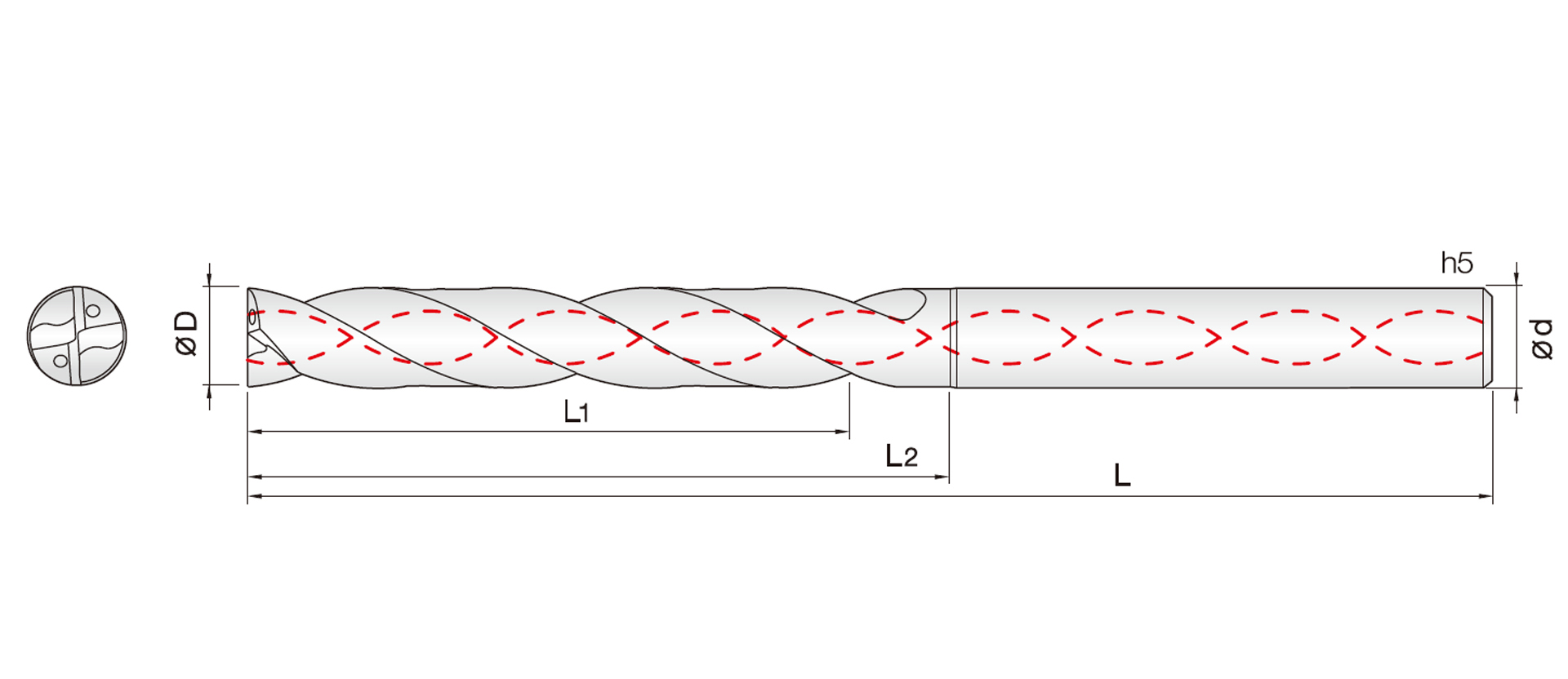 2FDRLW (긴 길이 다기능 플랫 오일 홀)
