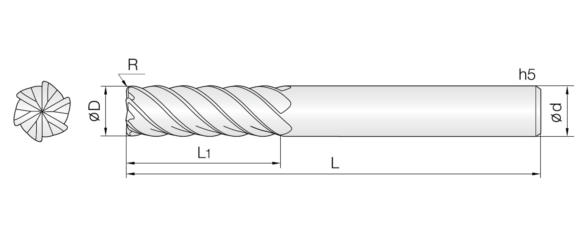 6VSC (hocheffizient universell Torusfräser)